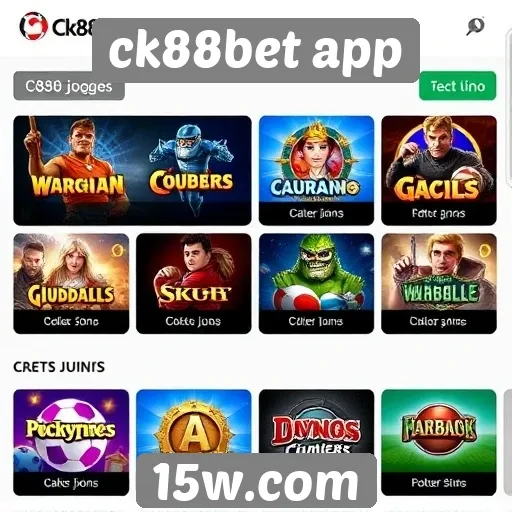 Análise das opções de jogos no ck88bet app